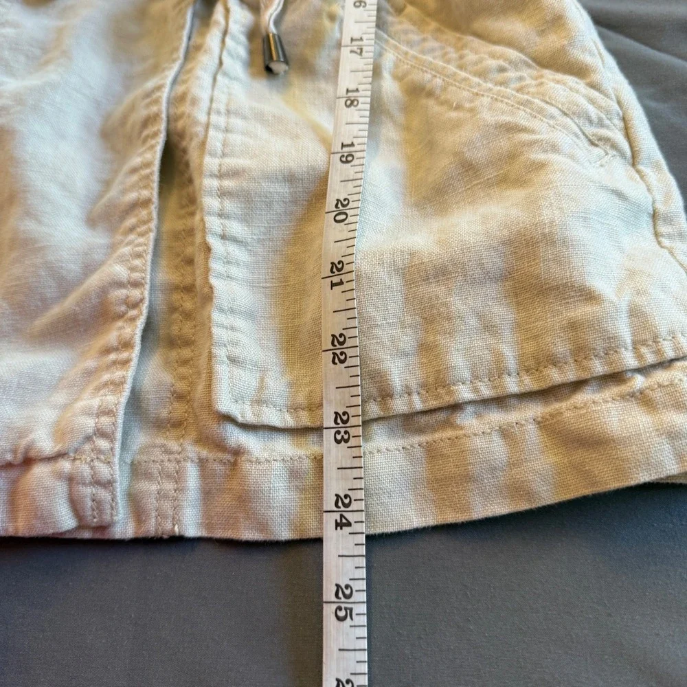 Sanctuary Linen Blend Trench Jacket Womens‎ Adjustable Drawstring XS Beige